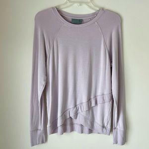 Athleta Criss Cross Pink Sweater Small